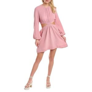 O.P.T NWT Women’s Helena Cotton Gauze‎ Cutout Mini Dress    Sz L